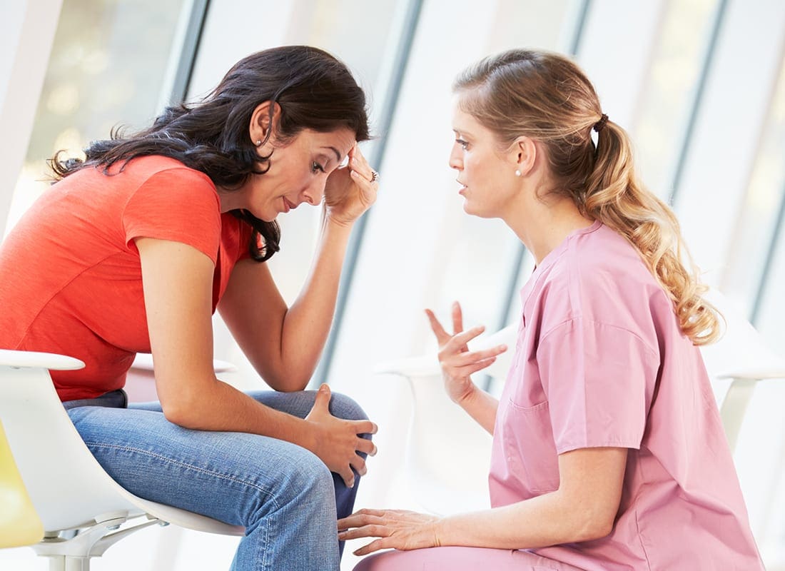Psych Nursing counselling patient.