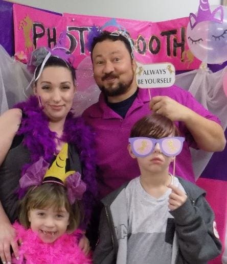 Bernard with his family