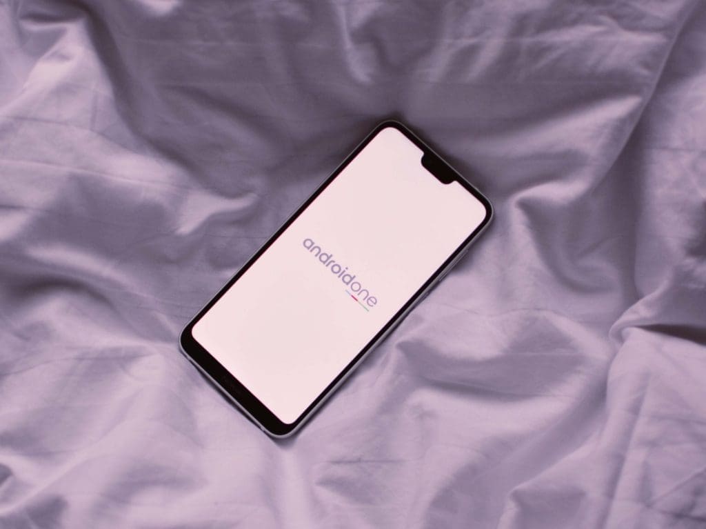 phone on bed