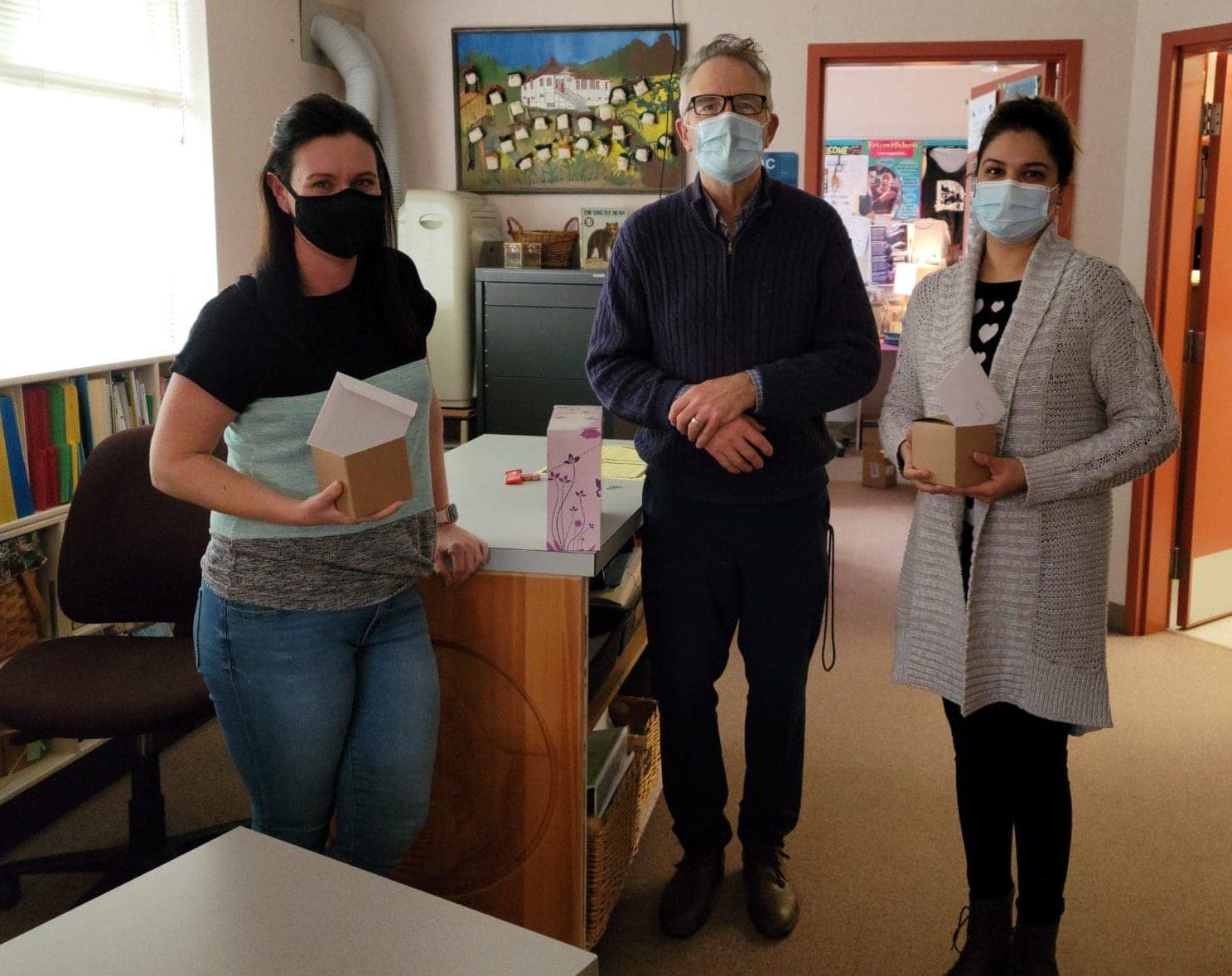 Christine during Education Assistant practicum