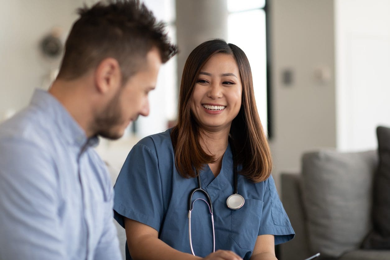 Sharing results with a young patient
