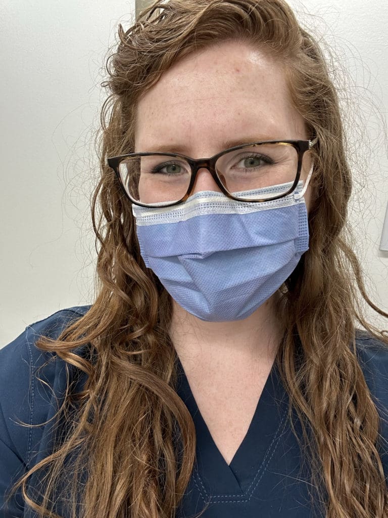 Taryn Rowland on her last clinical at her new future job!