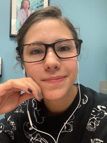 Valeria Capetillo smiles, happy as an Early Childhood Educator student.